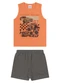 Elian - Conjunto Infantil Menino com Estampa Laranja - variação: Laranja