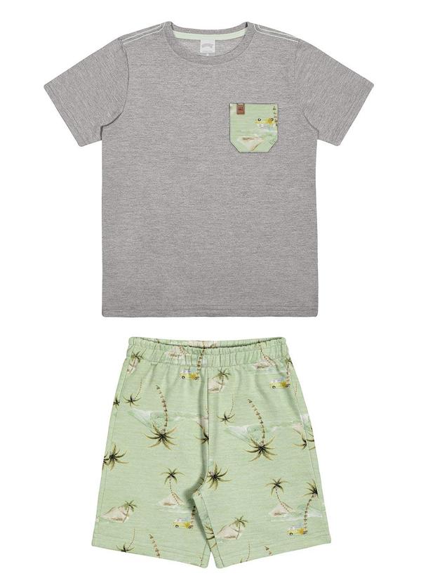 Alakazoo - Conjunto Infantil Menino com Estampa Tropical Verde