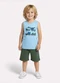 Kyly - Conjunto Infantil Menino Construção Verde - variação: Azul
