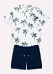 Milon - Conjunto Infantil Menino Coqueiros Branco - variação: Branco