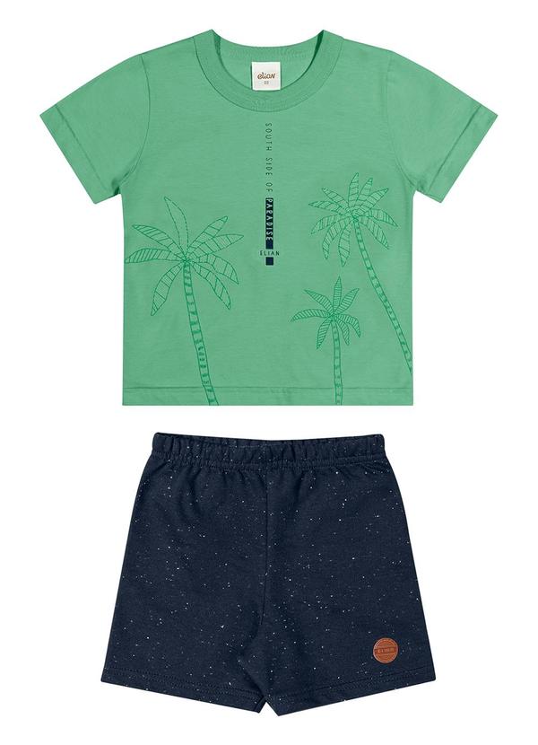 Elian - Conjunto Infantil Menino Coqueiros Elian Verde