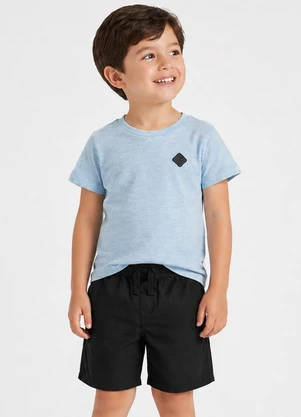 Select - Conjunto Infantil Menino Curto Meia Malha Azul - SELECT