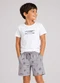 Select - Conjunto Infantil Menino Curto Meia Malha Branco - variação: Branco