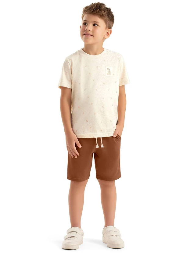 Colorittá - Conjunto Infantil Menino Curto Nature Bege 2