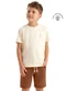 Colorittá - Conjunto Infantil Menino Curto Nature Bege - variação: Bege