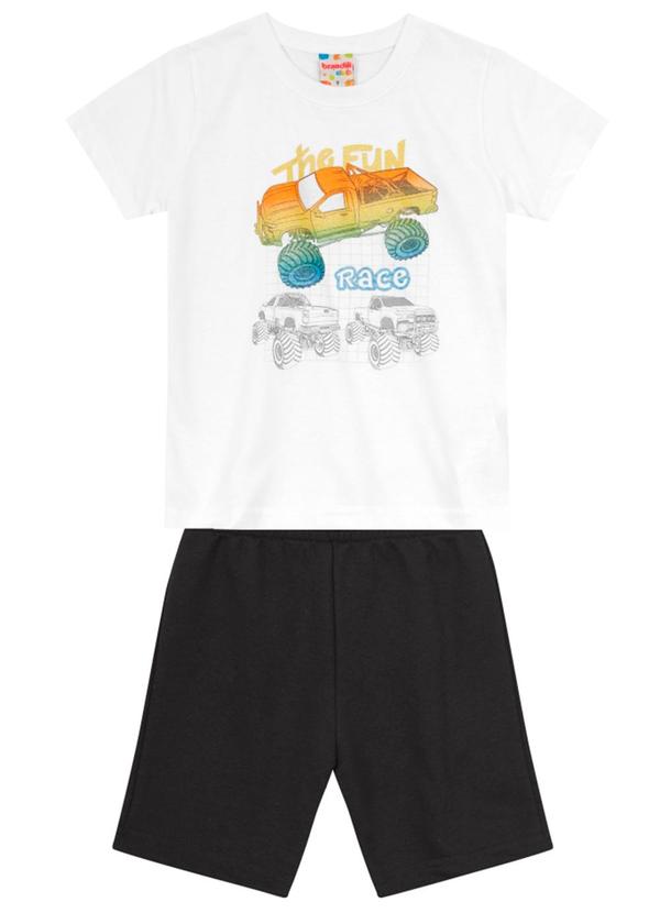 Brandili - Conjunto Infantil Menino de Carrinho Branco 2