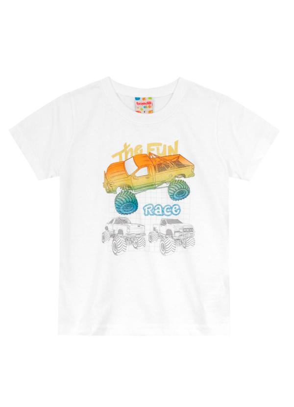 Brandili - Conjunto Infantil Menino de Carrinho Branco 3