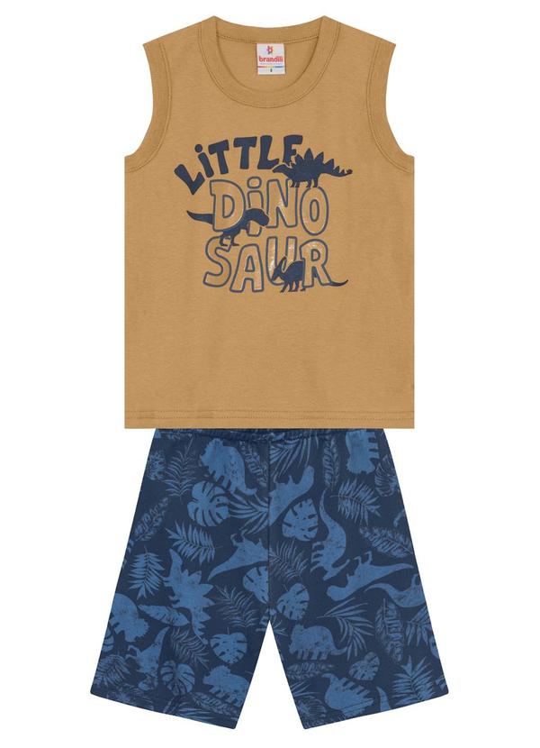 Brandili - Conjunto Infantil Menino de Dinossauro Marrom 2