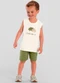 Brandili - Conjunto Infantil Menino de Dinossauro Natural - variação: Natural