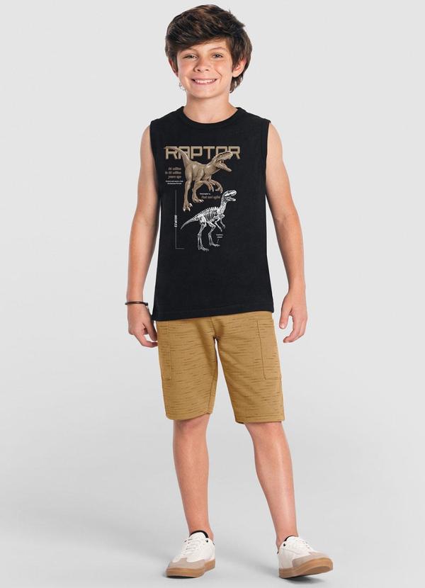 Brandili - Conjunto Infantil Menino de Dinossauro Preto 1