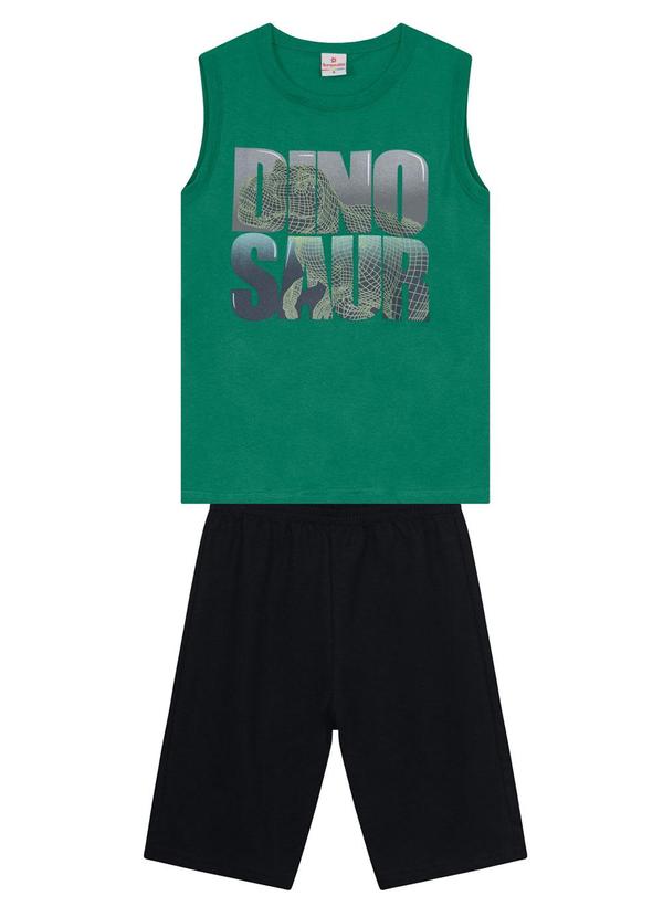 Brandili - Conjunto Infantil Menino de Dinossauro Verde