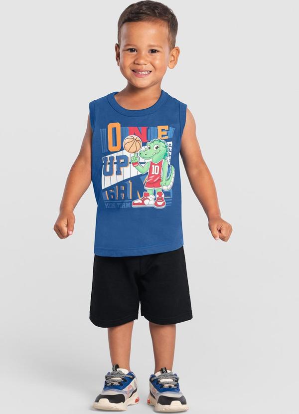 Brandili - Conjunto Infantil Menino de Jacaré Azul