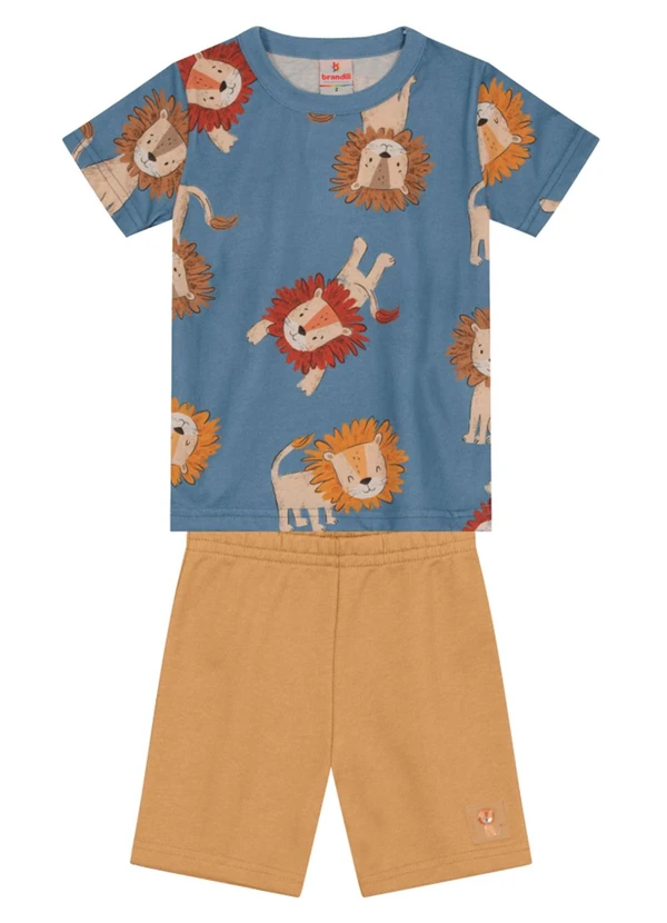 Brandili - Conjunto Infantil Menino de Leão Azul
