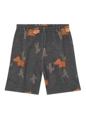 Brandili - Conjunto Infantil Menino de Rinoceronte Marrom - BRANDILI