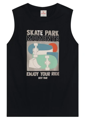 Brandili - Conjunto Infantil Menino de Skate em Gel Preto - BRANDILI