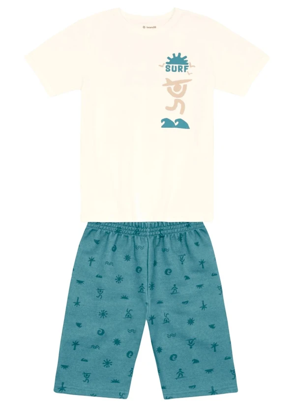 Brandili - Conjunto Infantil Menino de Surf em Puff Natural 3
