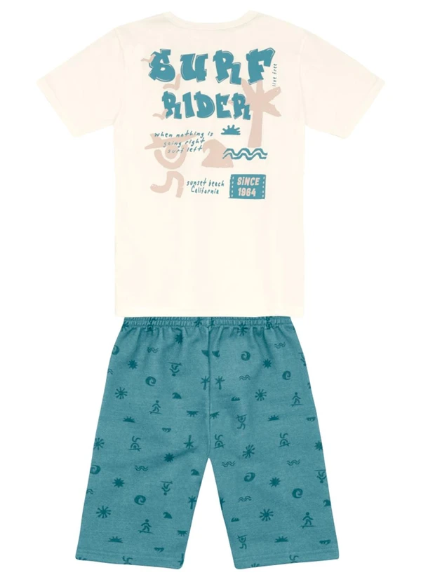 Brandili - Conjunto Infantil Menino de Surf em Puff Natural 4