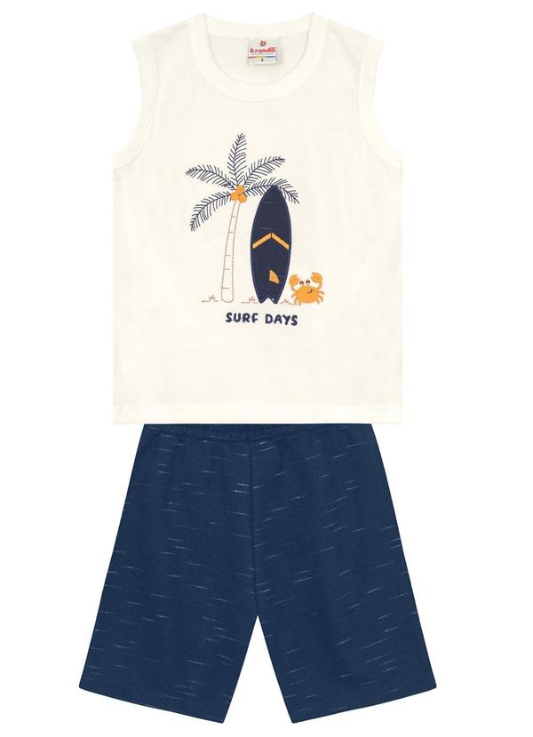 Brandili - Conjunto Infantil Menino de Surfe Bege
