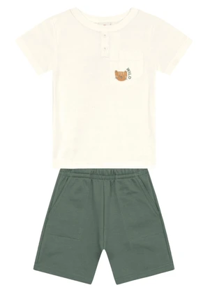 Brandili - Conjunto Infantil Menino de Tigre Natural - BRANDILI