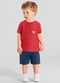 Brandili - Conjunto Infantil Menino de Tigre Vermelho - variação: Vermelho