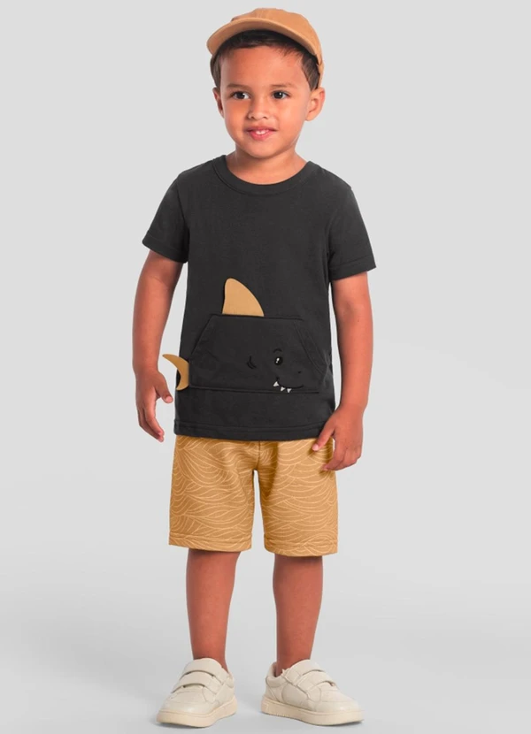 Brandili - Conjunto Infantil Menino de Tubarãozinho Cinza 1