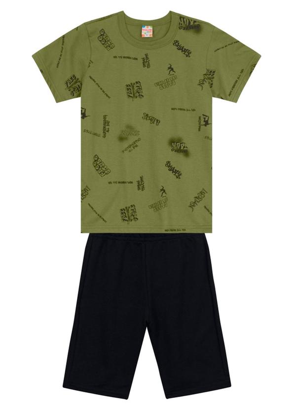 Brandili - Conjunto Infantil Menino Descolado Verde