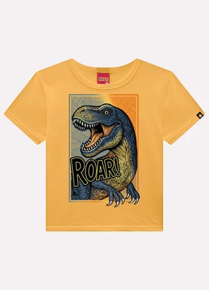 Kyly - Conjunto Infantil Menino Dinossauro Amarelo - KYLY