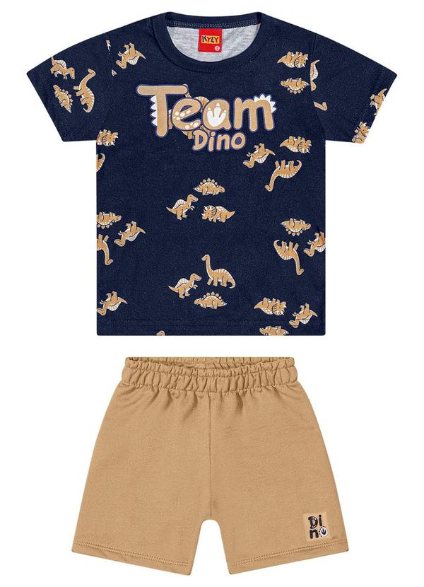 Kyly - Conjunto Infantil Menino Dinossauro Azul Marinho 2