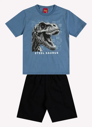 Kyly - Conjunto Infantil Menino Dinossauro Azul - KYLY