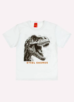Kyly - Conjunto Infantil Menino Dinossauro Branco - KYLY