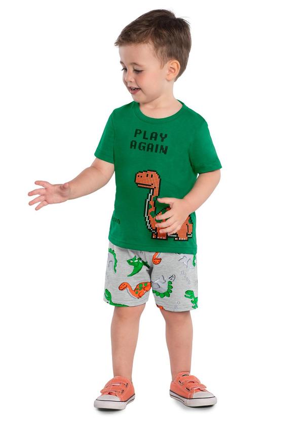 Kyly - Conjunto Infantil Menino Dinossauro Verde 1