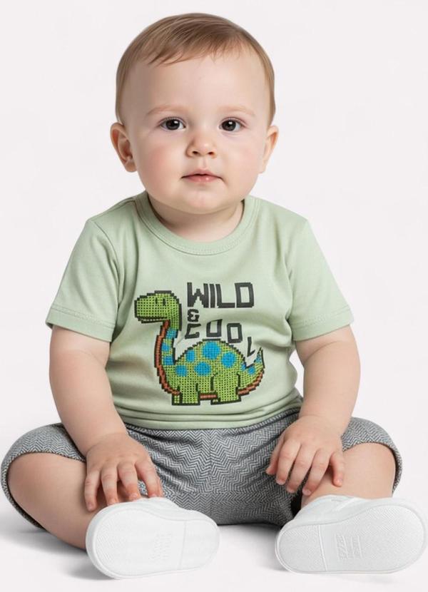 Kyly - Conjunto Infantil Menino Dinossauro Verde 2