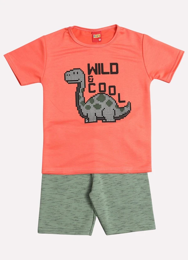 Kyly - Conjunto Infantil Menino Dinossauro Laranja 2