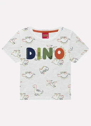 Kyly - Conjunto Infantil Menino Dinossauros Cinza - KYLY