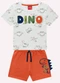 Kyly - Conjunto Infantil Menino Dinossauros Cinza - variação: Cinza