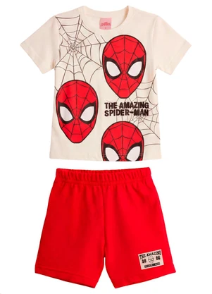 Brandili - Conjunto Infantil Menino do Homem Aranha com Puff - BRANDILI