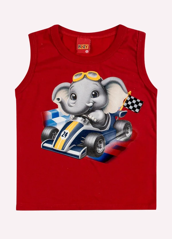 Kyly - Conjunto Infantil Menino Elefante Vermelho 2