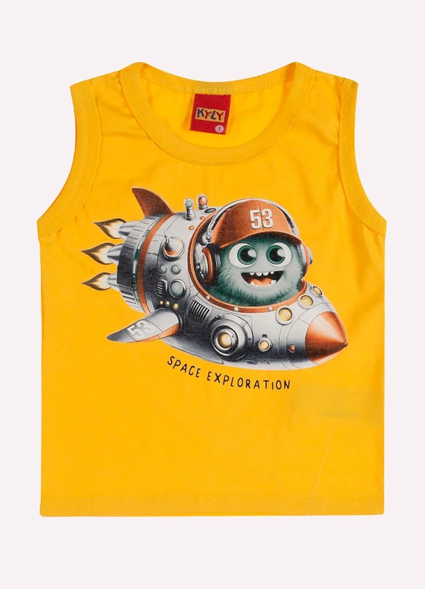Kyly - Conjunto Infantil Menino em Algodão Amarelo 2