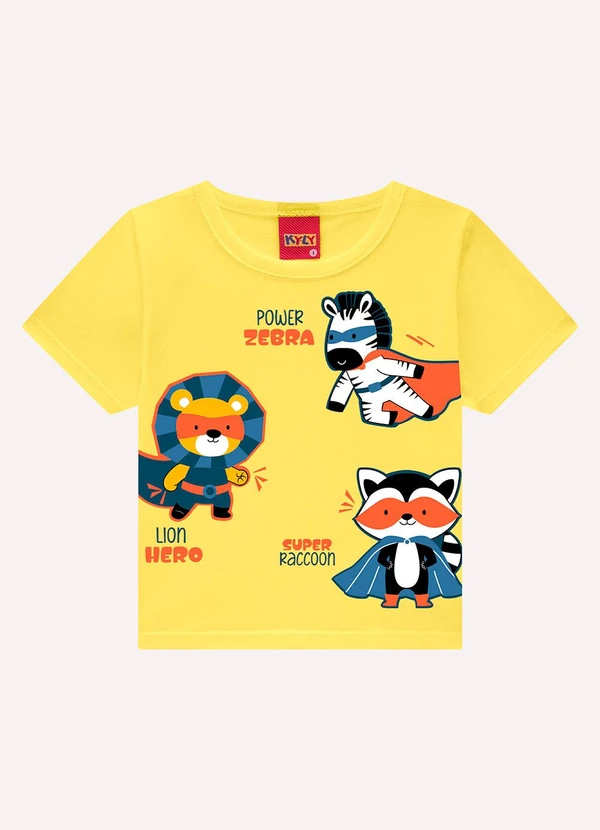 Kyly - Conjunto Infantil Menino em Algodão Amarelo 2