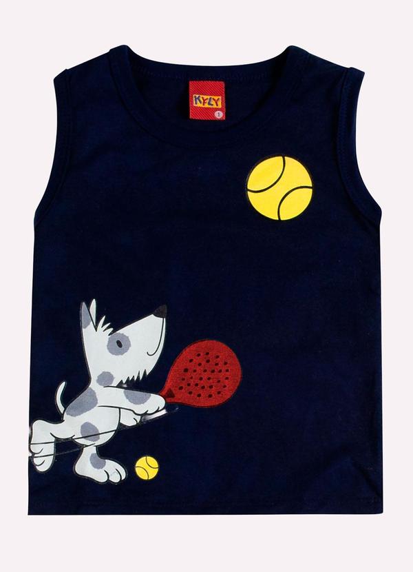 Kyly - Conjunto Infantil Menino em Algodão Azul Marinho 2