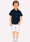 Milon - Conjunto Infantil Menino em Algodão Azul Marinho - variação: Azul Marinho