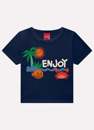 Kyly - Conjunto Infantil Menino em Algodão Azul - KYLY