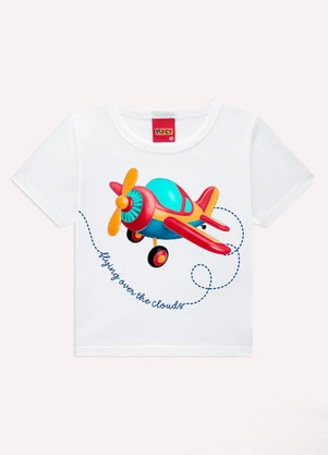 Kyly - Conjunto Infantil Menino em Algodão Branco - KYLY