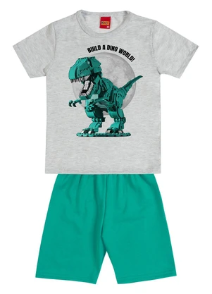 Kyly - Conjunto Infantil Menino em Algodão Cinza - KYLY