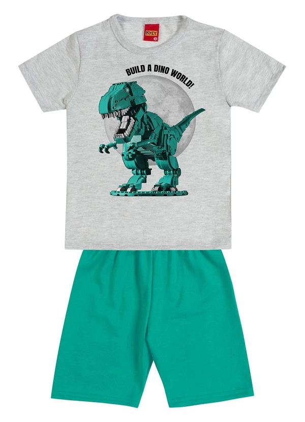 Kyly - Conjunto Infantil Menino em Algodão Cinza