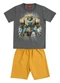 Kyly - Conjunto Infantil Menino em Algodão Azul Marinho - variação: Cinza