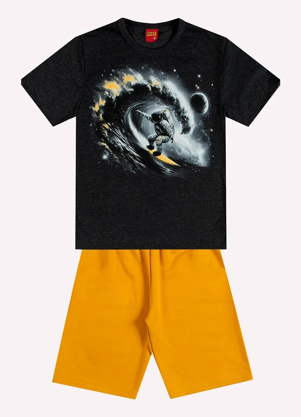 Kyly - Conjunto Infantil Menino em Algodão Cinza