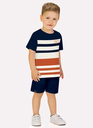 Milon - Conjunto Infantil Menino em Algodão Cinza - MILON