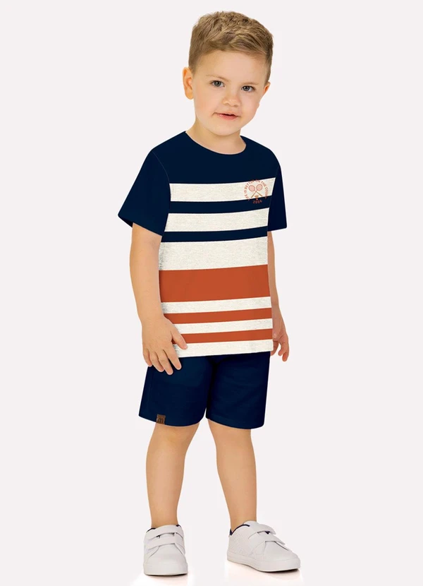 Milon - Conjunto Infantil Menino em Algodão Cinza