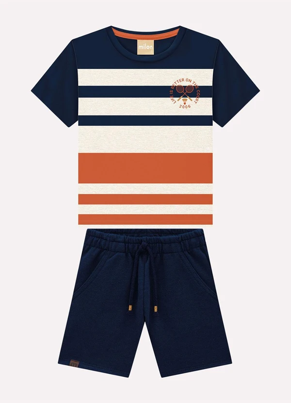 Milon - Conjunto Infantil Menino em Algodão Cinza 2